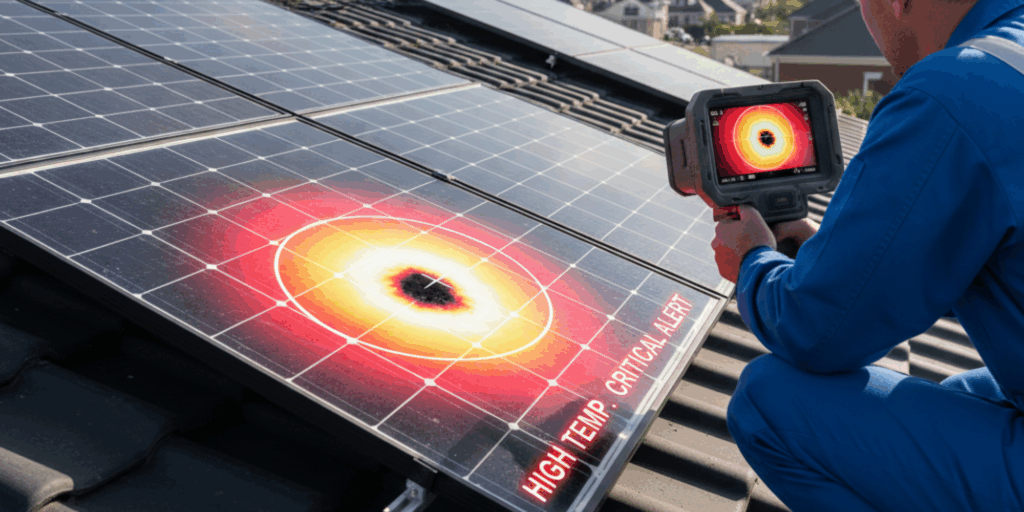 太陽光パネルの「ホットスポット」とは?変色・劣化原因と火災リスクを防ぐ対策を解説