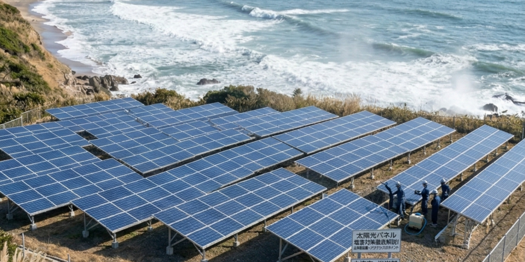 太陽光パネルの塩害リスクと対策を徹底解説!海沿いで失敗しない設置・メンテナンスのポイント